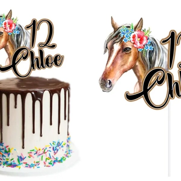 Horse Cake Topper - Etsy