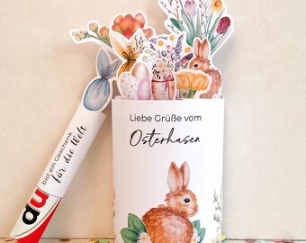 Easter Chocolate Wrappers | Duplo Size, German Sayings (Digital Download)