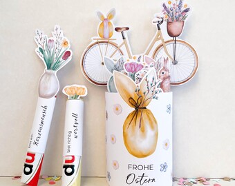 Easter Chocolate Wrappers | Duplo Size, German Sayings (Digital Download)