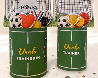 Cadeau pour entraîneur de football | Bannières imprimables style Duplo – Cadeau de remerciement pour les entraîneurs de football