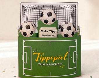 Un jeu de pronostics footballistiques amusant – l'idée parfaite pour votre soirée foot ! | Modèle imprimable à télécharger