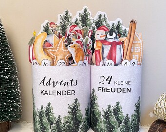 DIY Duplo choklad adventskalenderpapper | Utskrivbar DIY-present (digital nedladdning)