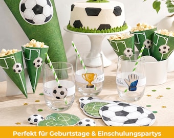 Kit de fête sur le thème du football à imprimer : mini-cônes de signalisation, bracelets et sous-verres pour fêtes d’anniversaire, rentrée scolaire ou autres occasions spéciales football | Modèle à imprimer