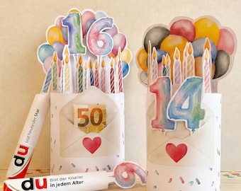 Emballages de bougie pour barres de chocolat Duplo | Joyeux anniversaire (téléchargement numérique)