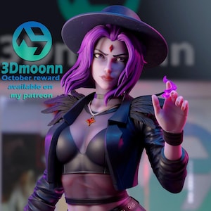 1:4 Resin Resin Zauberin Fanart Modell von 3Dmoonn - Perfekt für Geschenke und Dekoration!