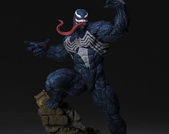 Kit de diorama de antihéroe Spider Symbiote de Nice X Collectibles: kit de modelo de resina resistente a escala 1/6