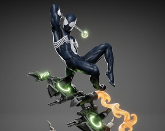Figura de resina de Spider-Hero vs. Goblin – Kit de modelo a escala 1/9