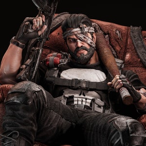 1/6 Scale relentless vigilante High-Detail Tough Resin Model by Zez Studios | Full Model or Bust Variant