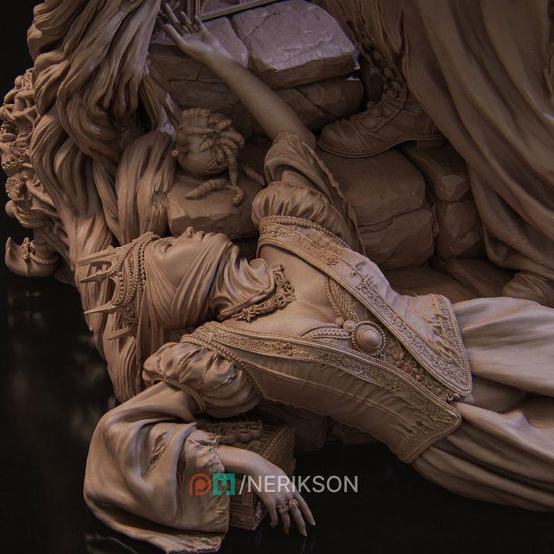 Fairest Princess & Magic Mirror Diorama | Nerikson Sculpt | 140mm or ...