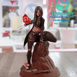 Stealthy mutant Warrior by 3Dmoonn - 1/6 Scale High-Quality 3D Printed Unpainted Figure with Custom Base - Rangrez Creations