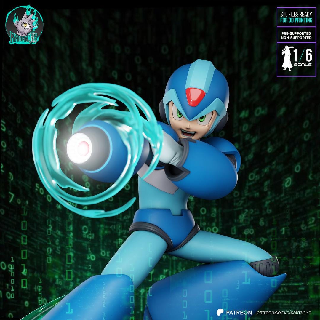 The Cerulean Mega Commando | Cybernetic Warriors by Kaidan3d | 1/6 ...