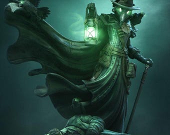 Plague Doctor | Dark Fantasy Diorama by Nerikson | 140mm or 75mm Resin Kit