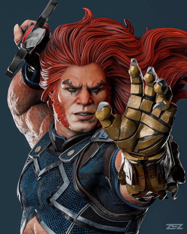 Lion-o Cat Warrior 1/6 Scale Resin Model – Unpainted/hand-painted - Etsy
