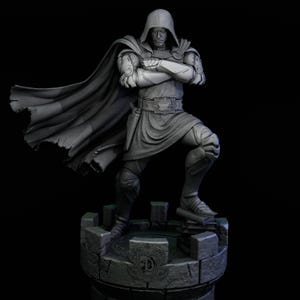 Futuristic Warlord diorama Model Kit Statue by Nice X Collectibles - 1/6th Scale Tough Resin Model Kit