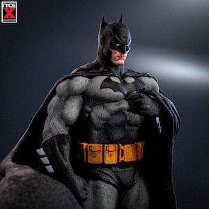 Bat hero paying respect diorama Model Kit Statue by Nice X Collectibles - 1/6th Scale Tough Resin Model Kit