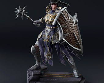 Shadowheart: The Mysterious Cleric of Baldur&#39;s Gate 3 - A Testament to Resilience in 14k 1/8 Scale aus ABS-Like Resin