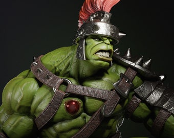 Estatua gigante de gladiador alienígena - Campeón de Arena Smash - CA3D - Kit de resina a escala 1/6 o pintado