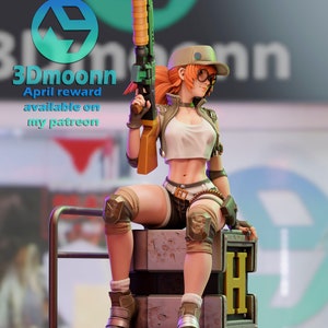 Futuristic Soldier from MS by 3Dmoonn - 1/6 Scale Unpainted 3D Printed Figure with Custom Base - Rangrez Creations