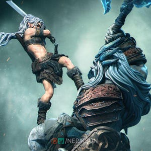 Lia vs The Giant Diorama | Nerikson Sculpt | 140mm or 75mm Kit