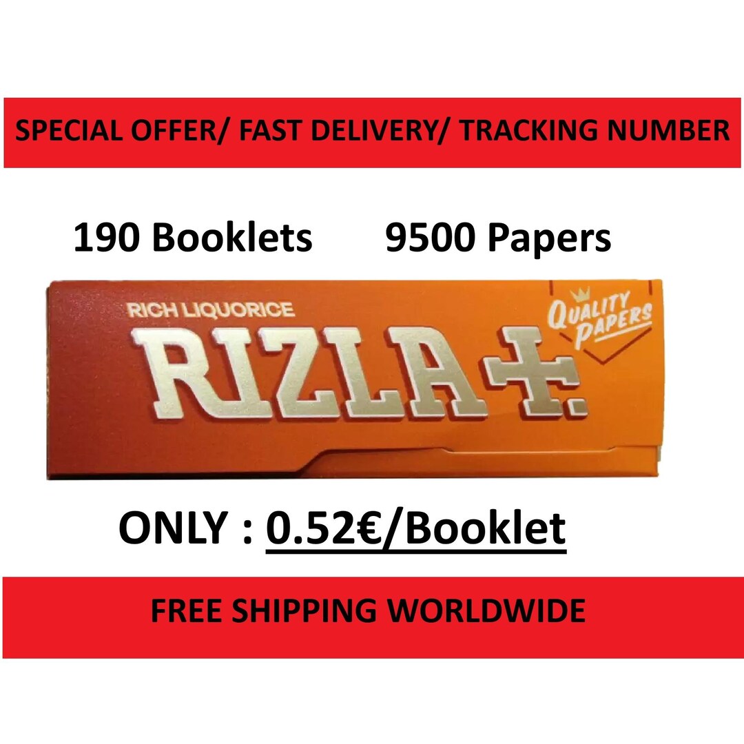 Special Offer Rizla 190 Booklets per BOX Rolling Paper Rizla Liquorice ...