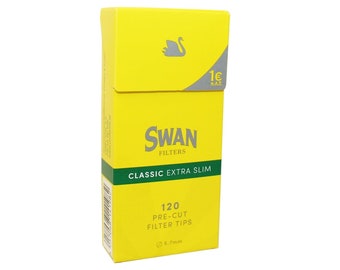 Swan filter tips extra slim yellow 120tips 5.7mm