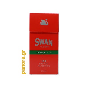 Swan RED filter tips slim 102tips 6mm