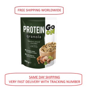 muesli GRATIS VERZENDING go on nutrition hazelnoot, amandel, chocolade 300 gr