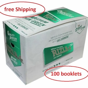 Rizla Green 100 librillos Papeles de liar Papeles para fumar cigarrillos