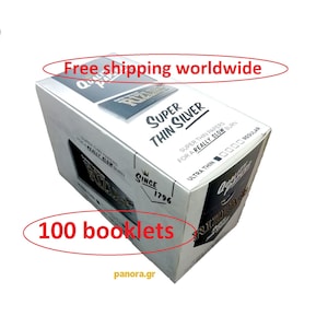 RIZLA SILVER 100 libretti X 50 fogli super sottili