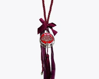 Good Luck Charm - Red Tree of Life Charm