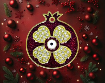 Good Luck Charm - Pomegranate Evil Eye Pendant