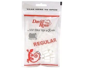 David Ross Regular 8mm 100 filter tips