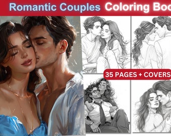 Kleurboek romantische stelletjes, fantasyanime (pdf-download)