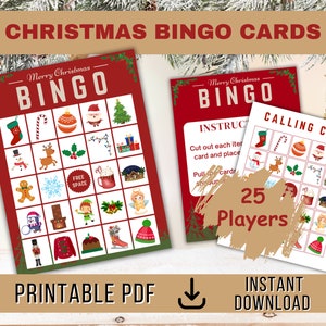 Christmas Bingo Cards Printable