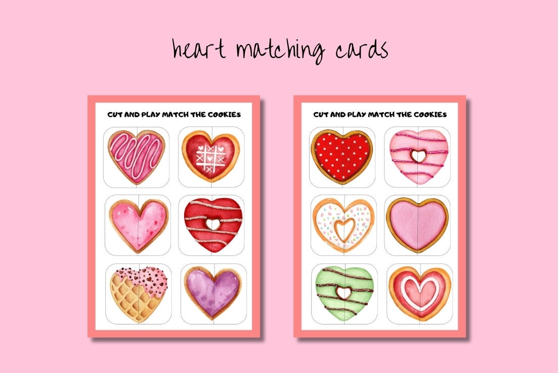 Printable Valentine s Day Preschool Activity Bundle Valentine Activity Unit Montessori