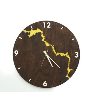 Big Mississipi Wandklok moderne kunst rivier vector, cnc svg, houten muur decor sjabloon, Glowforge 24 inch klok svg lasergesneden bestand svg cricut