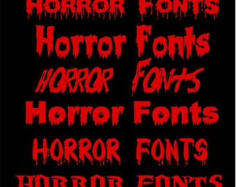 Carattere horror 3, alfabeto spaventoso, alfabeto horror, carattere spaventoso, alfabeto sanguinante, download immediato, carattere clipart per Cricut Silhouette