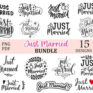 Just Married Svg 