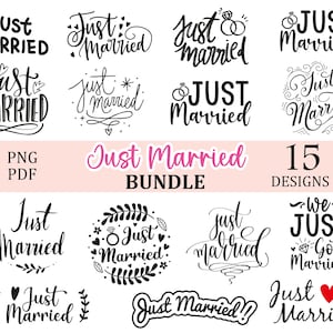 Just Married Svg 