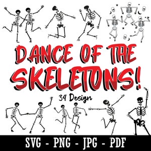 Dancing Skeleton Design, Skeleton Svg, Halloween Svg, Funny Halloween Svg, Dancing Skeletons, Skeleton Dance Svg