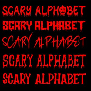 Alfabeto aterrador 2, alfabeto de terror, fuente aterradora, alfabeto sangriento, descarga instantánea, fuente de terror, fuente prediseñada para Cricut Silhouette