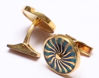 Sterling Silver cufflinks, sun cufflinks, sunshine cufflinks, lifetime blue enamel cufflinks, sterling silver cufflinks, groom cufflink.
