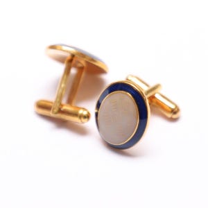 Festive Holiday Designs | Sterling Silver & Enamel Cufflinks for Men | Perfect Gift for Him .
