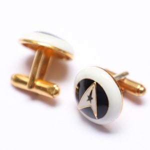 Customizable White & Black Enamel Sterling Silver Cufflink- Elegant Men&#39;s Accessories- Wedding Gift for Him-Personalized Cufflinks-Gift Item