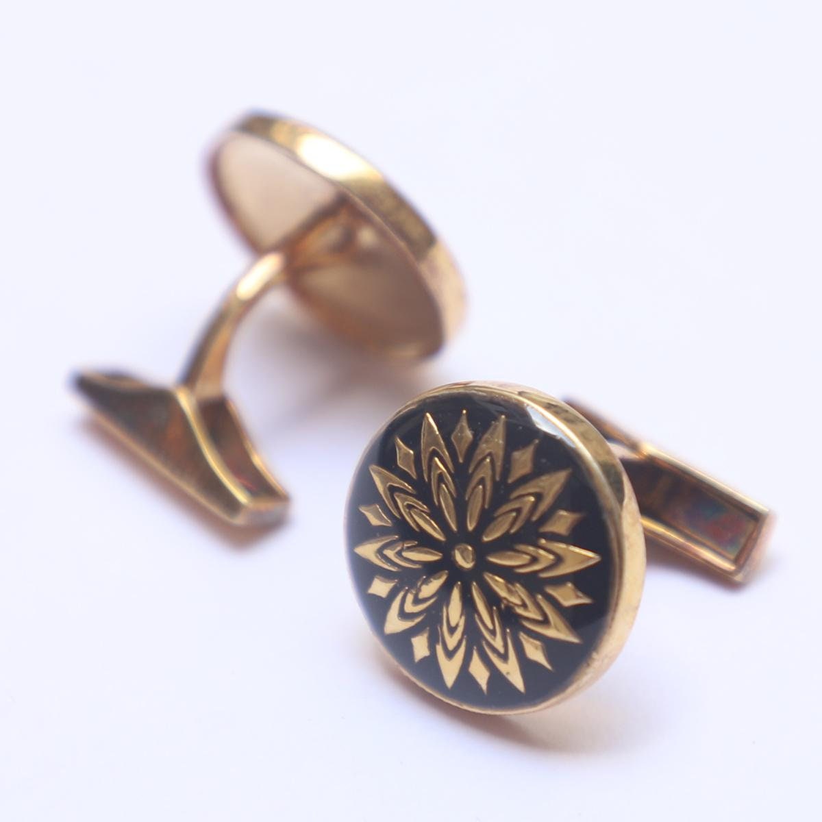 92.5 Silver  Cufflinks, Floral Cufflinks, Sterling Silver Cufflinks, Vintage Cufflinks, Handmade Cufflinks, Groom Wedding Cufflinks.