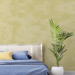 Limewash Textured Wallpaper – Beige Faux Plaster Wall Mural Print