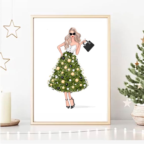 slim fit dress slacks Christmas Fashion Long Sleeve Dress For Women – My Store main image 1