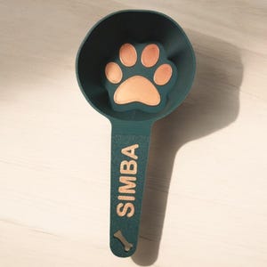 Dog Food Scoop 160g , With Name, Measuring Scoop for Dogs or Cats, Perfect Custom Made Gift for Dog Owners