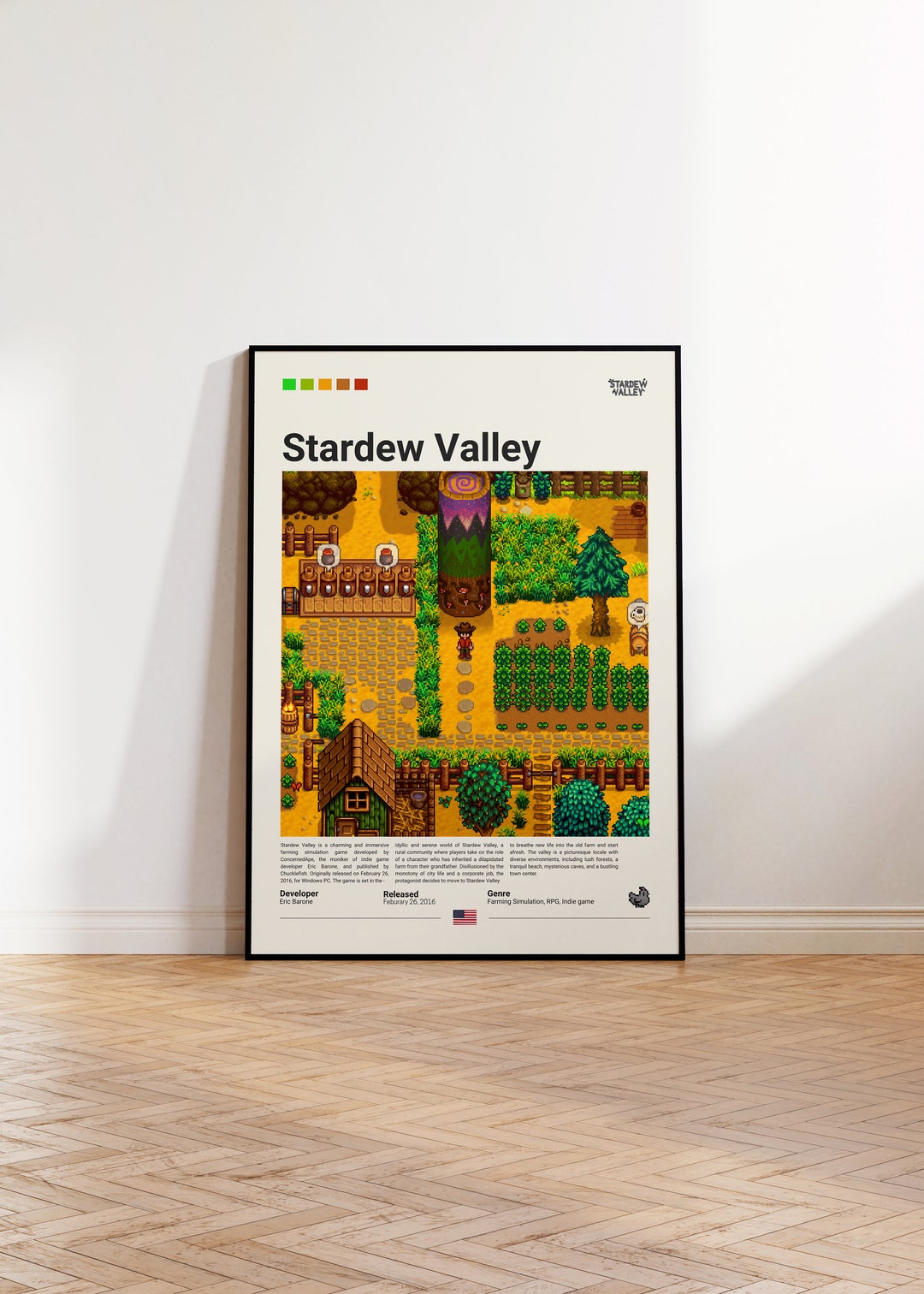 Stardew Valley Poster, Stardew Valley Print, Gaming Room Poster, Gaming ...