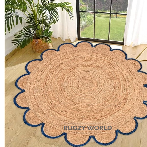 Round Jute Rug Etsy